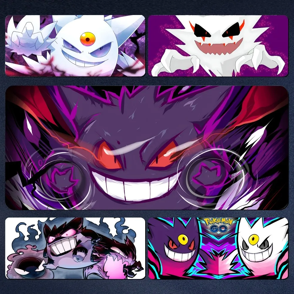 

P-Pokemon Gengar Mousepad Large Computer Gaming Accessories MousePads Desk Mats Anti-slip Laptop Soft Mouse Pad