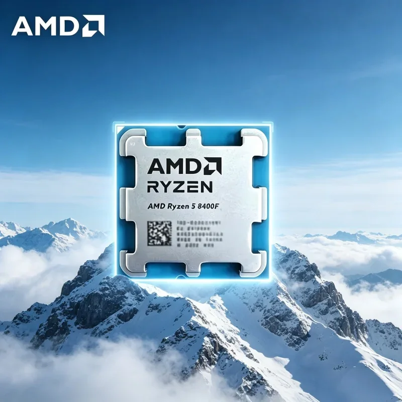 Novo Processador de Desktop AMD Ryzen 5 8400F AM5 65W 6C12T Chip de CPU de Substituição para PC Gamer