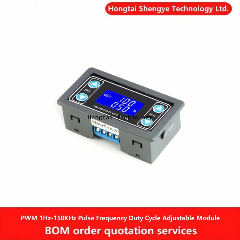 PWM 1Hz-150KHz Pulse Frequency Duty Cycle Adjustable Module/Square Wave Rectangular Wave Signal Generator XY-PWM