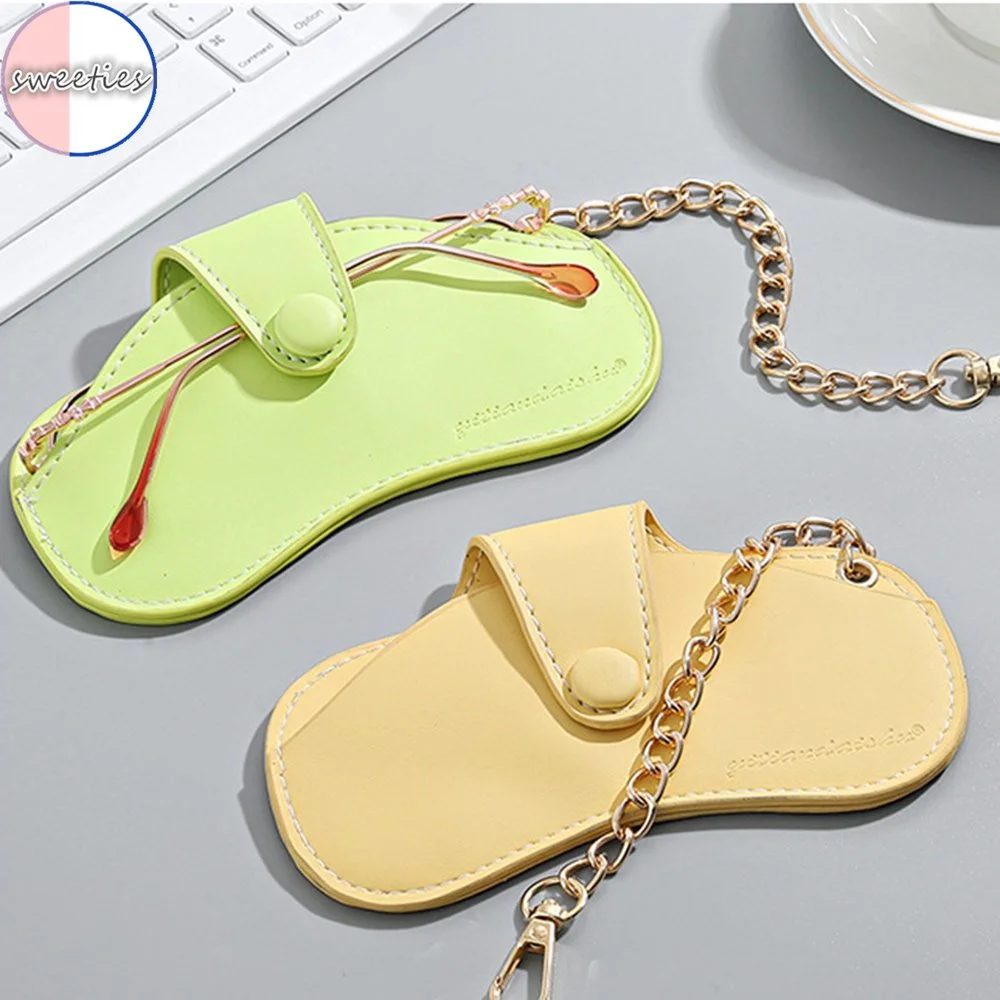 بو الجلود المحمولة نظارات حالة النظارات الشمسية حالة نظارات القراءة غطاء النظارات للرجال امرأة يمكن تعليق النظارات القضية