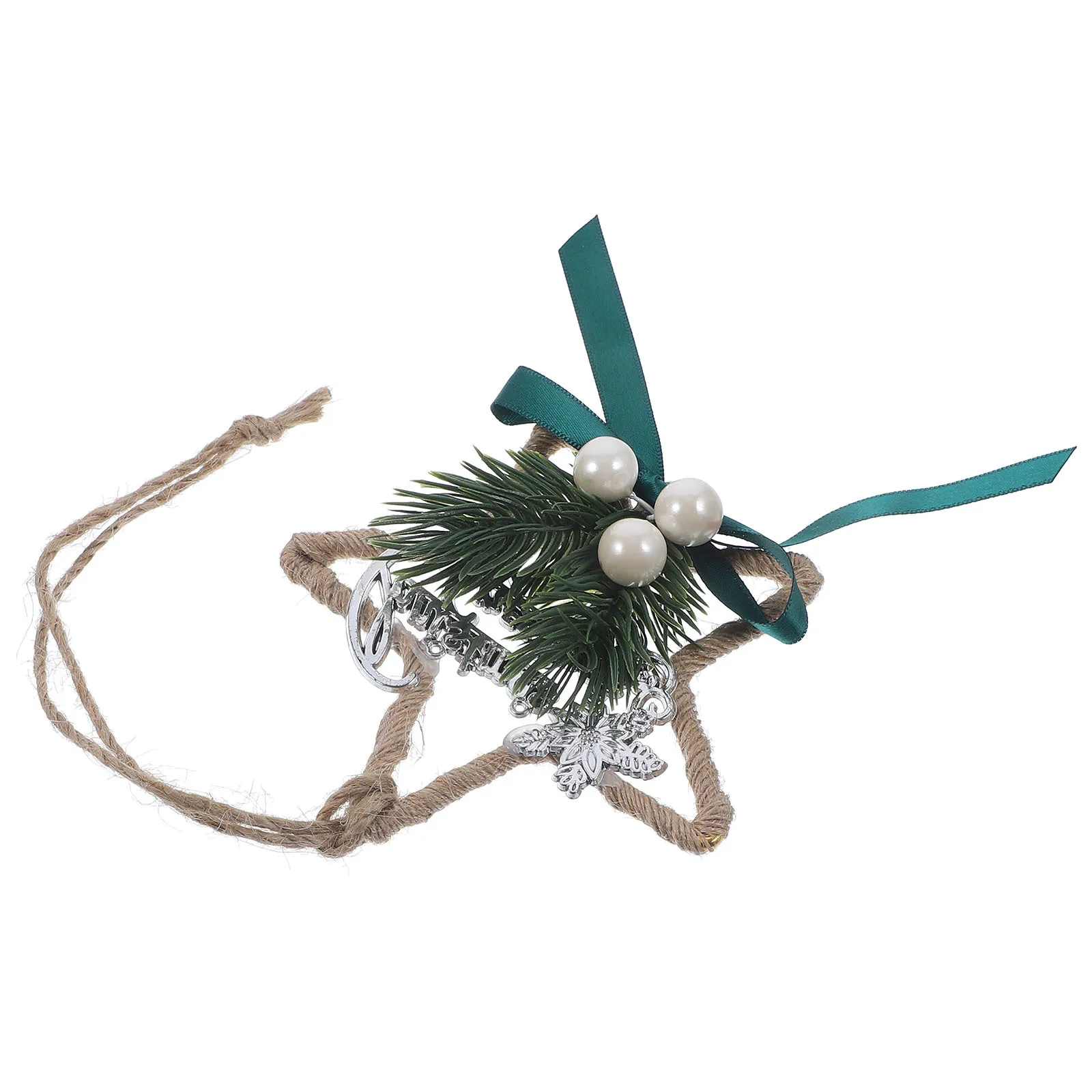 

Shiny Pentagram Hanging Ornament for Christmas Tree Festive Decor with Rope Perfect for Home Office Mall Holiday Party Xmas