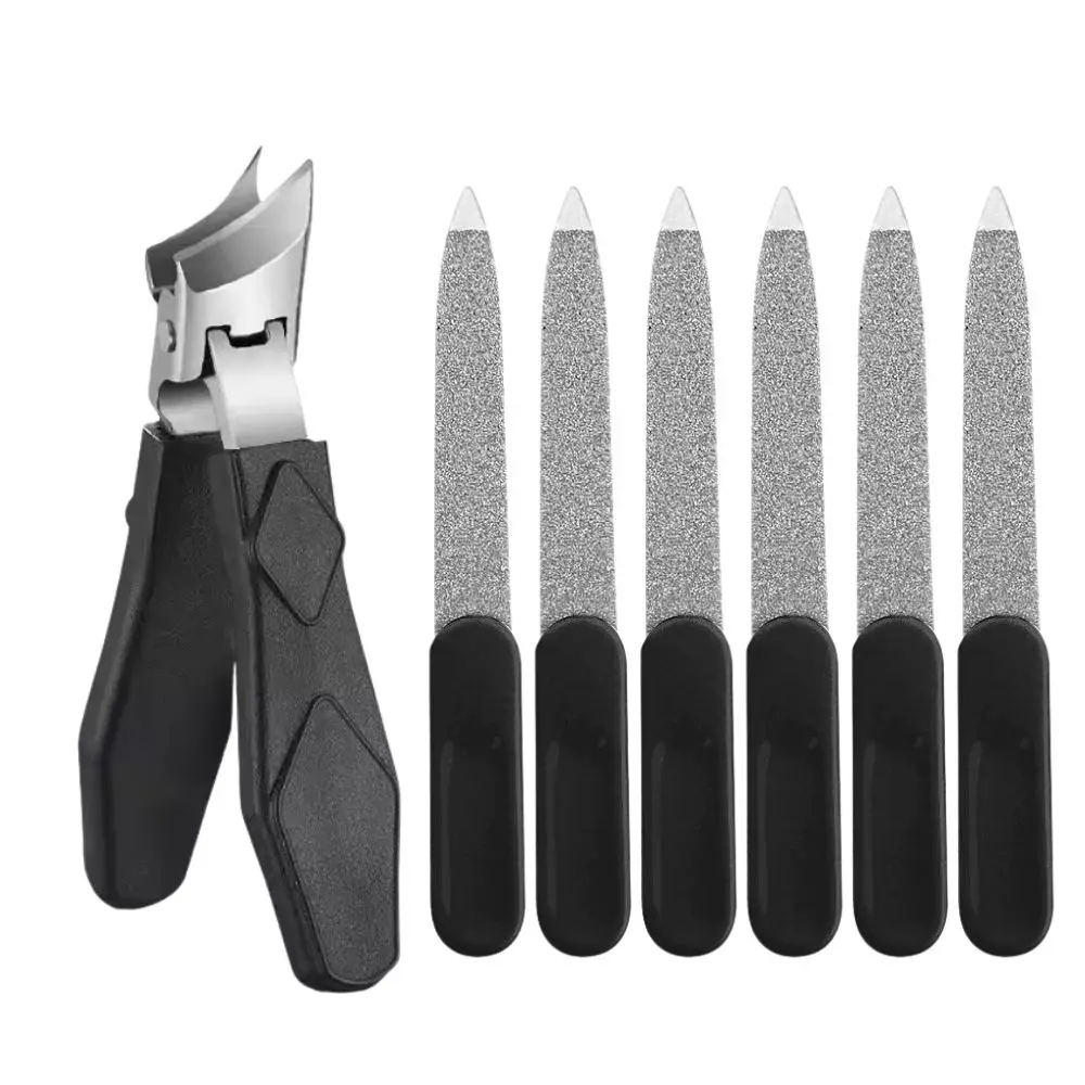 Zehennagelknipser aus Edelstahl, professioneller Podologen-Zehennagelknipser für eingewachsene, dicke Zehennägel, Anti-Spritz-Nagelschneider, Maniküre-Set