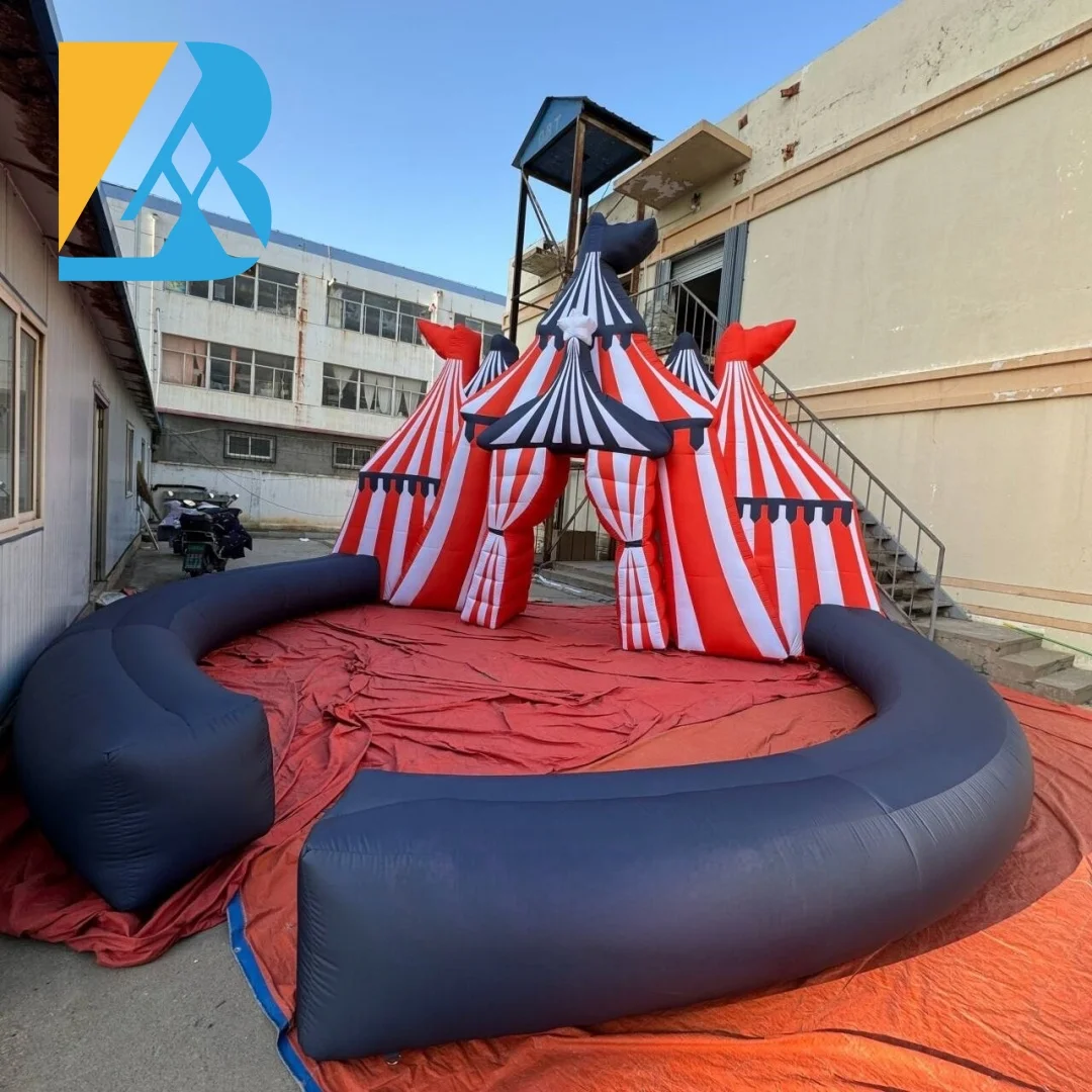 

Bespoke Giant Inflatable Circus Backdrop with Inflatable Border Design for Stage Decoration Toys