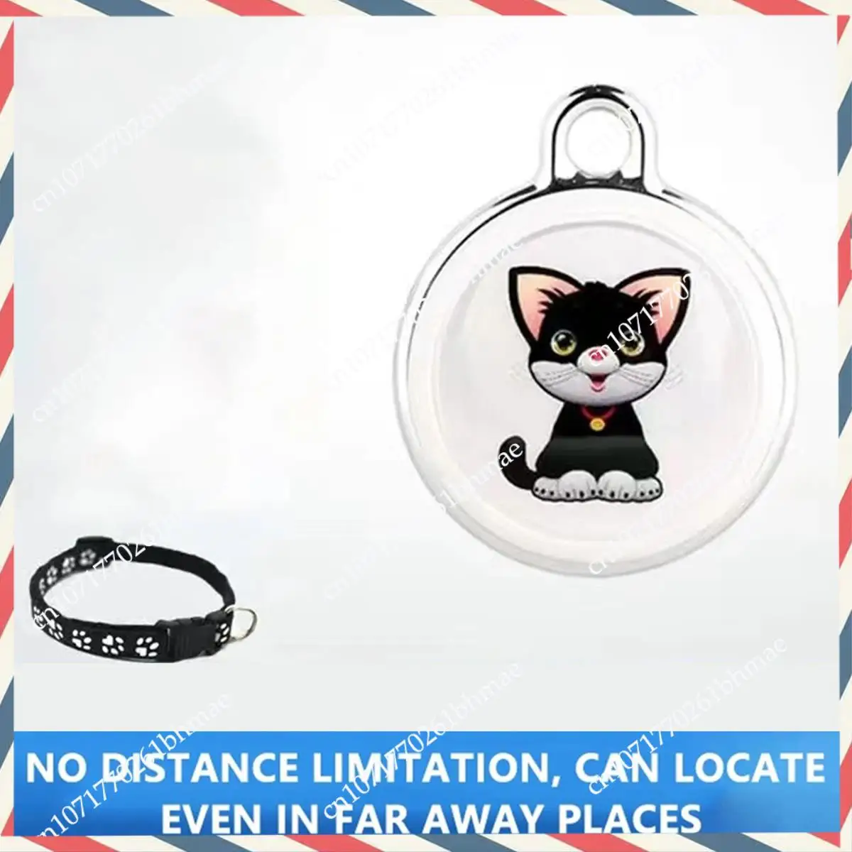 -A21Z 3X Pet Anti Lost GPS Tracker Bluetooth Smart Wearable Waterproof Locator Real-Time Tracking Collar Find Device,Cat