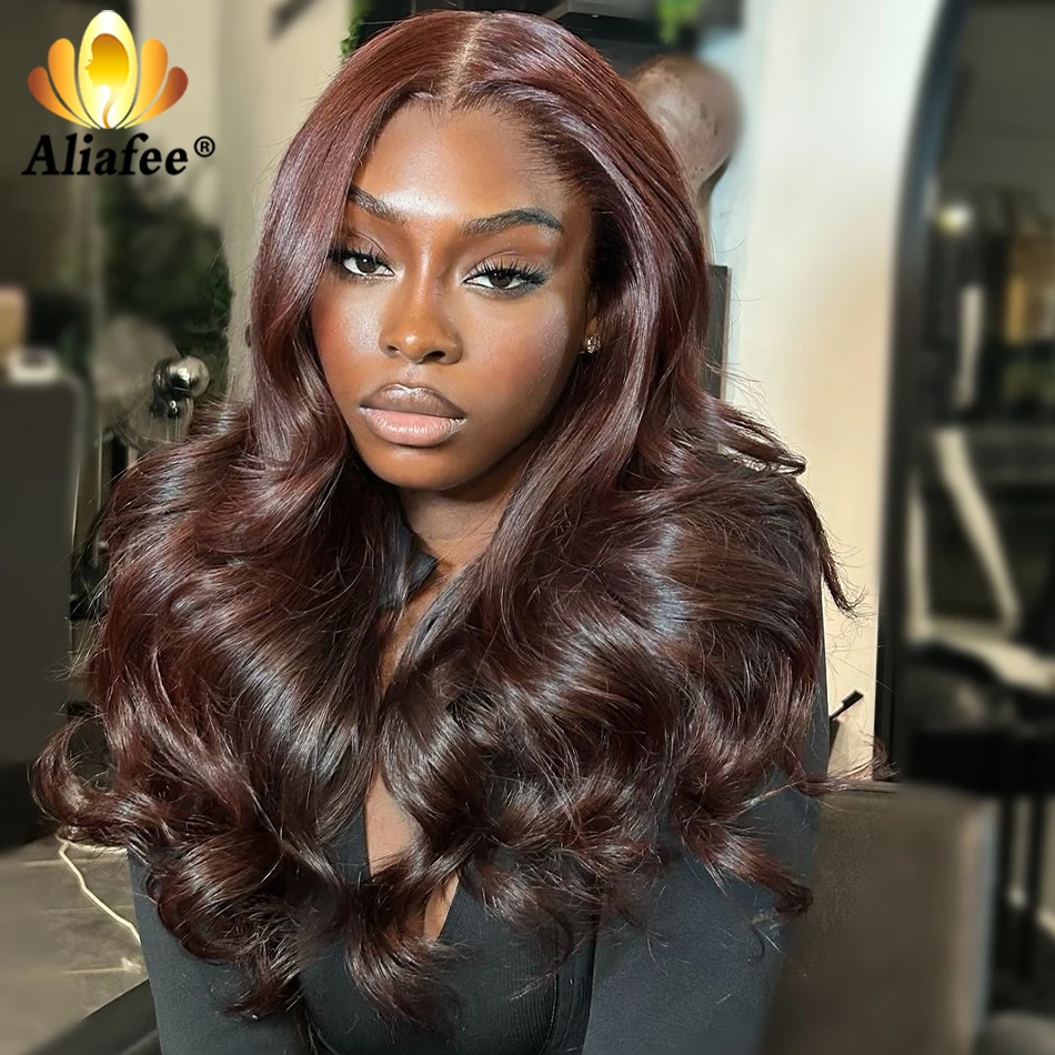 

Dark Brown Color Wig 13X6 Lace Frontal Wigs Human Hair Pre Plucked Chocolate Brown 13x4 Lace Frontal Wigs Human Hair for Women