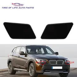 For BMW X1 E84 2009 2010 2011 2012 Front Left Right Headlight Lamp Spray Washer Nozzle Cover Unpainted 51112993585 51112993586
