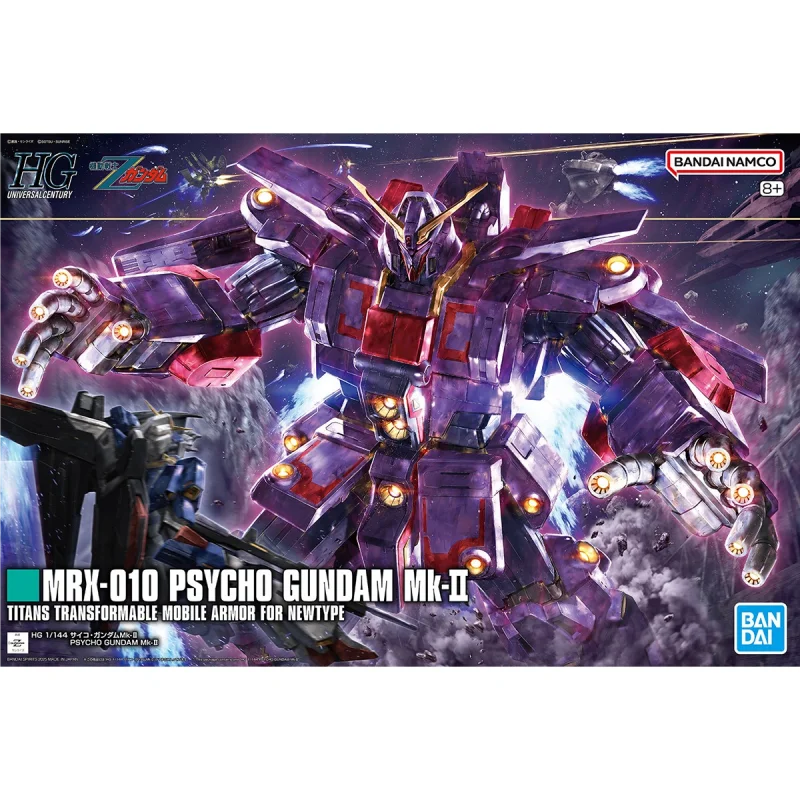 

Bandai Original HG 1/144 サイコガンダムMk-Ⅱ Assembly Model Toys Collectible Model Ornaments Gifts For Children