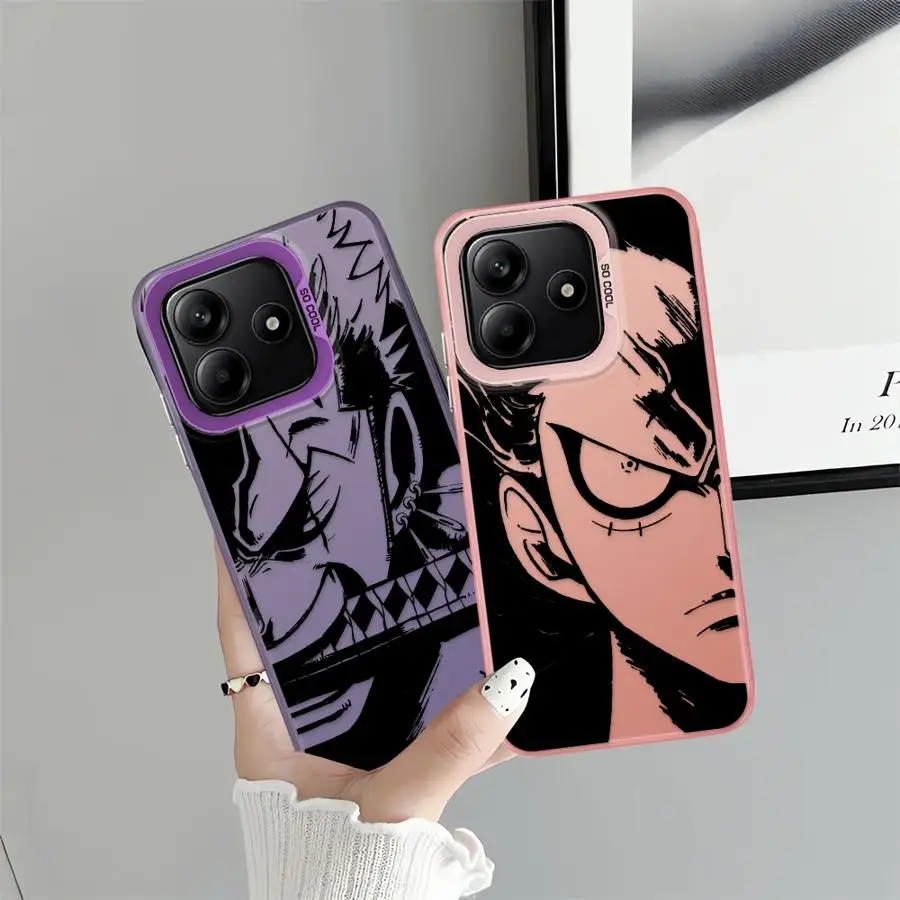 O-n-e P-ie-ce كارتون أنيمي بوي حافظة لهاتف شاومي ريدمي نوت 10s 10Lite 12s 9s 11s 13 12 11 14 Pro Plus غطاء هاتف خلفي #5