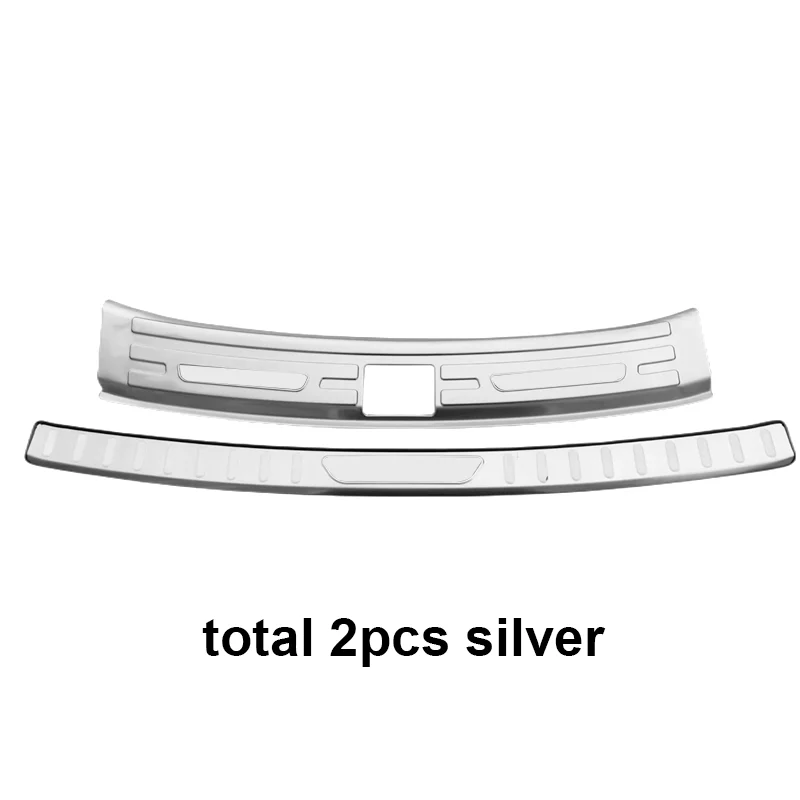 2pcs for MG ZS HS Rearguard Trunk Threshold Pedal Stainless Steel Trim