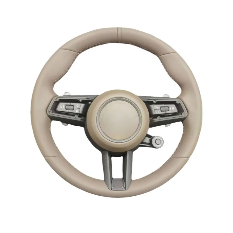 For Porsche Macan/Panamera/Cayenne/718 (Old Models) Upgrade to New Carbon Fiber Steering Wheel with Knob