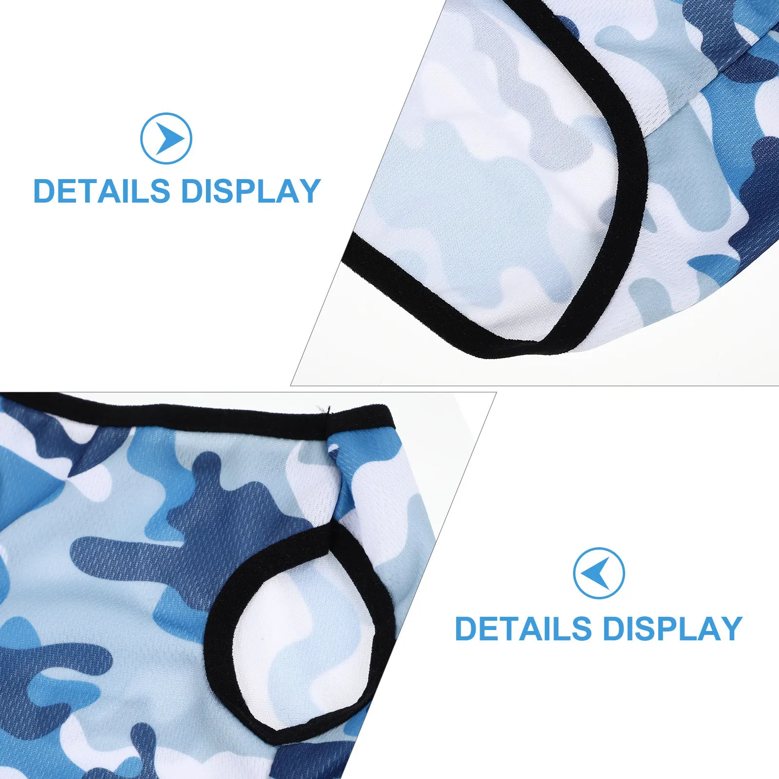 

3 Pcs Camouflage Dog Vest Tank Accessories Shirts Puppy Outfits Pet Clothes Apparel Summer Dogs for
