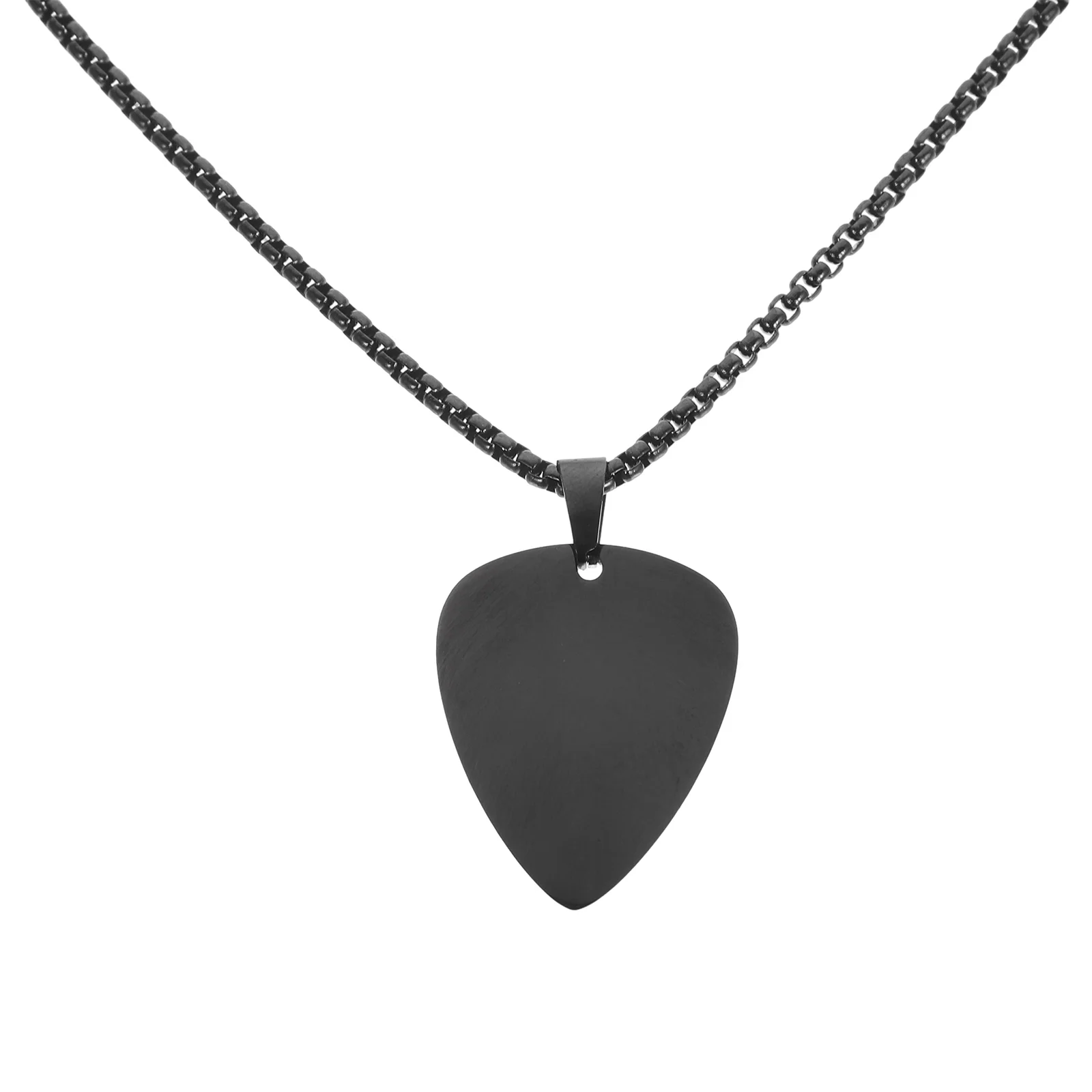 Women Men Necklace Clavicle Chain Guitar Pick Charm Necklace Neck Jewelry stainless steel necklace women necklace