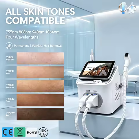 Mecavie 2IN1 Ice Cooling Light Hair Removal Picosecond Tattoo Removal Salon Beauty Machine CE Certified
