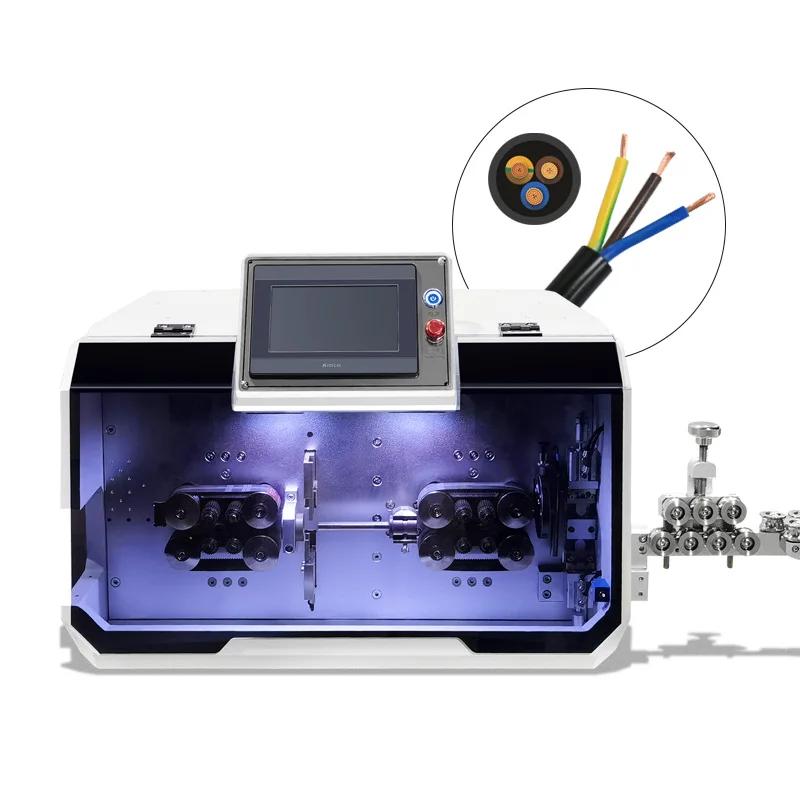 50 square mm Full Automatic Computer Wire Cutter Stripper, Cable Cutting Peeling Machine