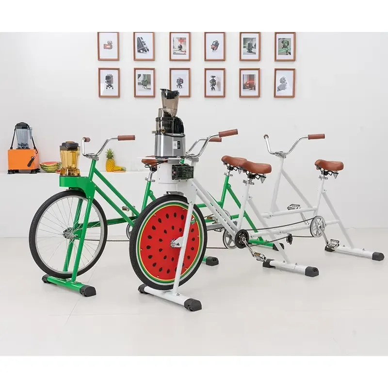 EXI 2025 New Fixed Gear Extractor Juicer Tandem Bicycle for Two to Ride with Juice Separation Machine for Game Unicycle Bike