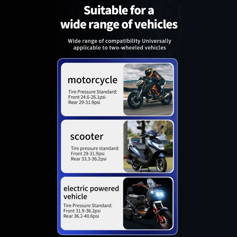 

Motorbike Tyre Monitor System Motorcycle Tire Pressure Monitoring System