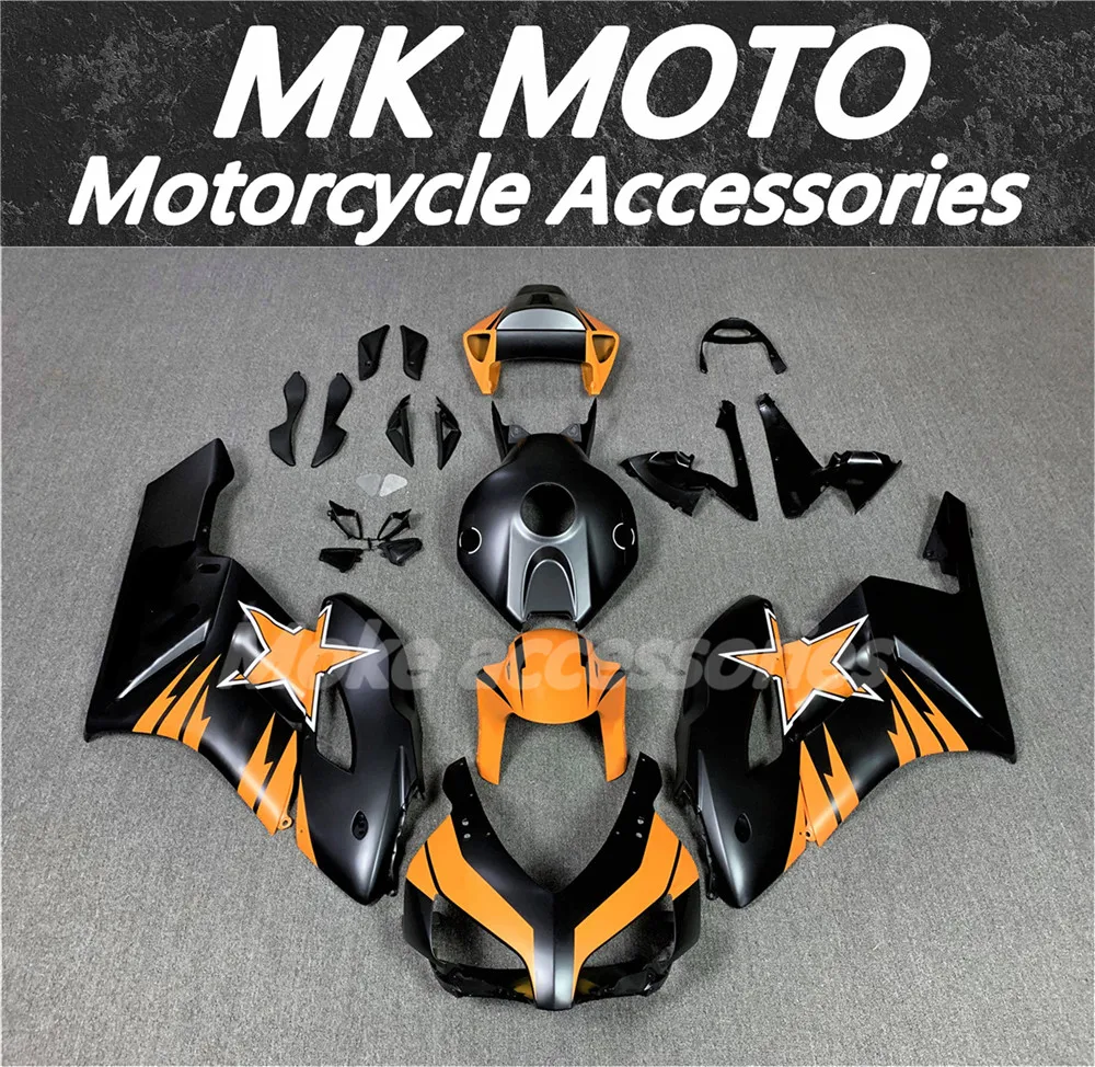 Motorcycle Fairings Kit Fit For Cbr1000rr 2004-2005 Bodywork Set High Quality ABS Injection NEW Black Orange Star