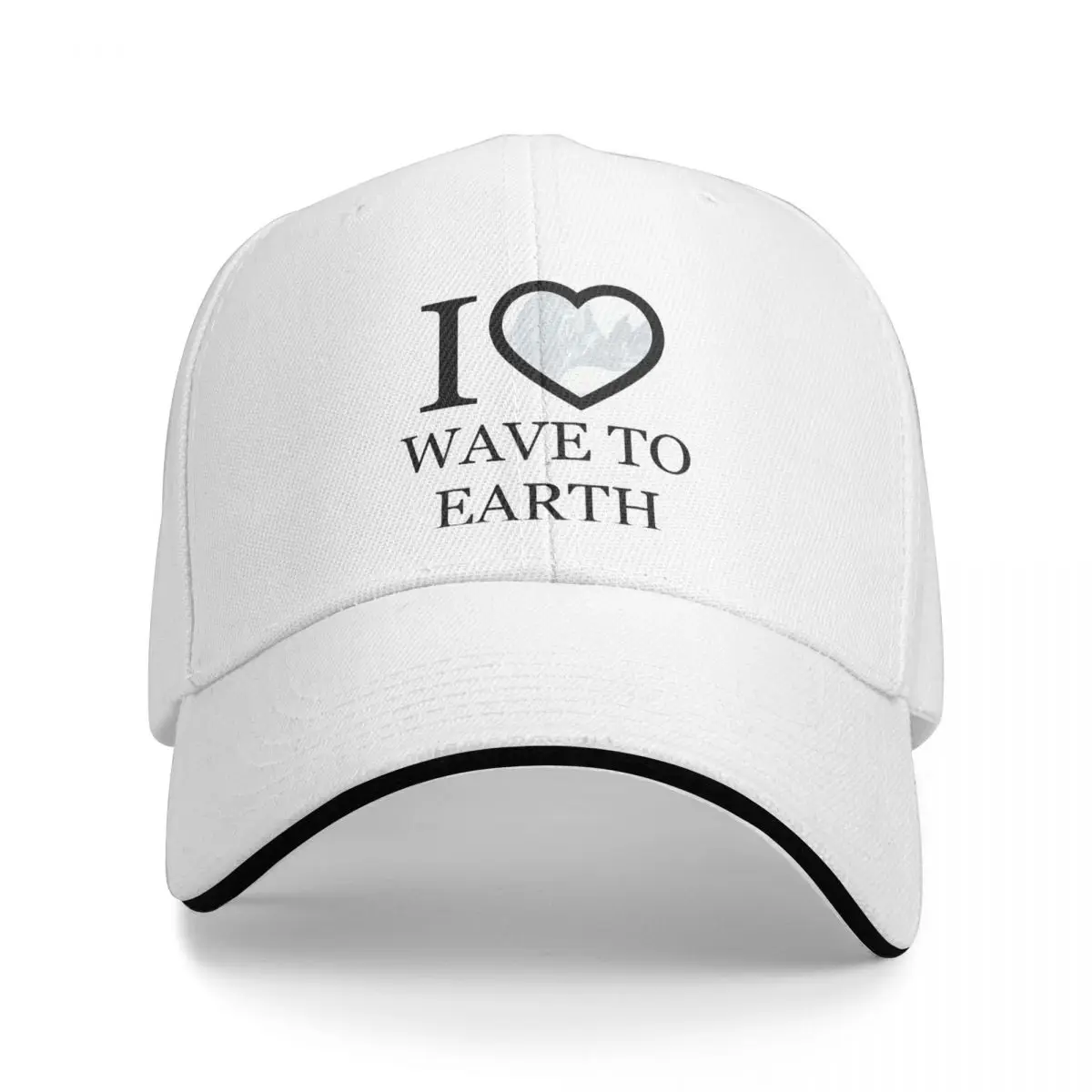 I Love TO Earth หมวกแก๊ปเบสบอลใช้ได้ทุกเพศ, หมวกแฟชั่นเกาหลีสำหรับกิจกรรมทางการปรับได้