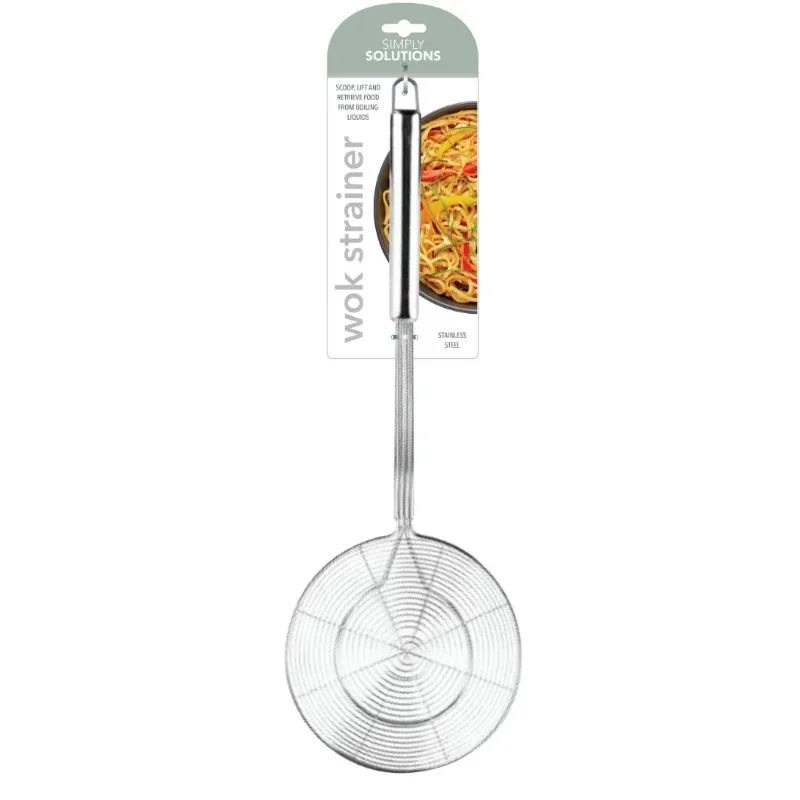 STRAINER  Great for noodles, dumplings, tempura, or sautéed veggies, making it a multifunctional kitchen tool.