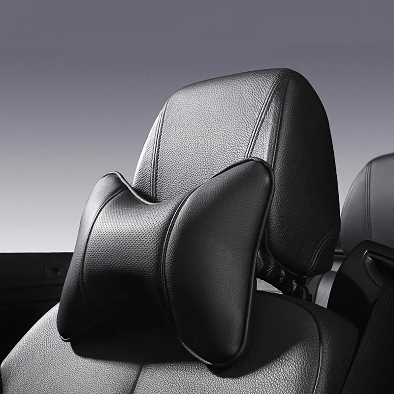 سيارة مسند الرأس بالمقعد ضبط النفس سلامة السيارات رئيس الرقبة الراحة الاسترخاء وسادة وسادة وسادة تنفس شبكة مقعد السيارة الرقبة حامي وسادة #5