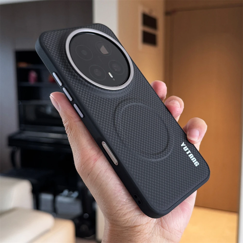 Luksusowe etui z PU skóry z wzorem włókna węglowego, z funkcją bezprzewodowego ładowania magnetycznego, do Honor Magic 8 7 6 Pro Lite X9d X9c