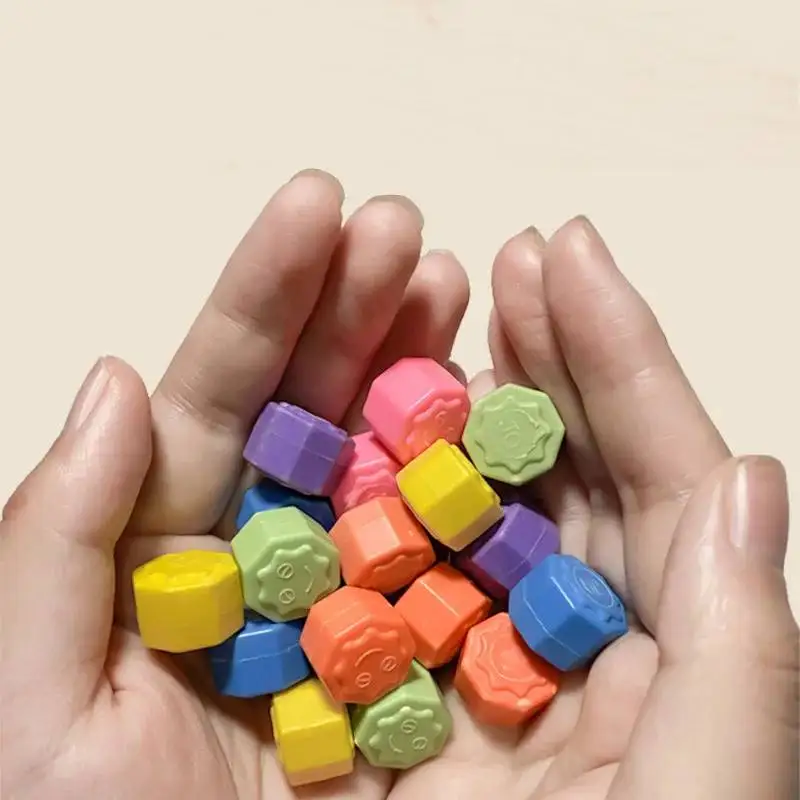 6-36 pezzi gioco tradizionale coreano gioco Gonggi Jack ciottoli di pietra set esercizio colorato divertente giocattolo antistress