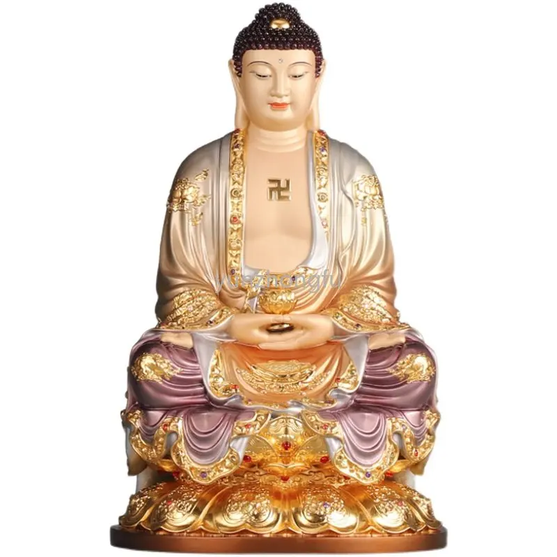 

Enamel gilded The Buddha Three Treasures Buddha Herbalist Buddha decoration in Taiwan