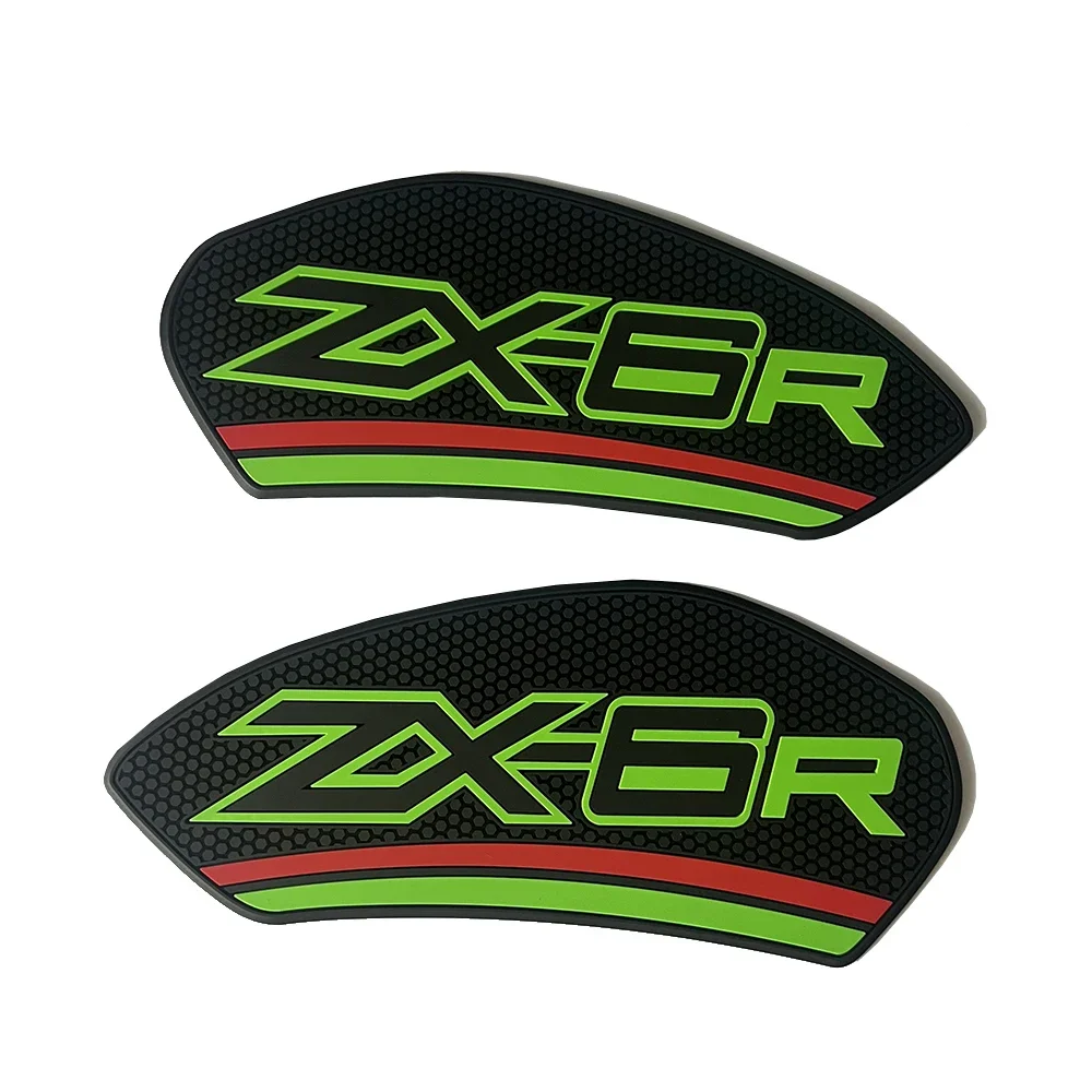 Motorcycle Sticker Anti slip Fuel Tank Pad 3D Side Gas Knee Grip Traction Pads For Kawasaki Ninja ZX6R ZX-6R 2024