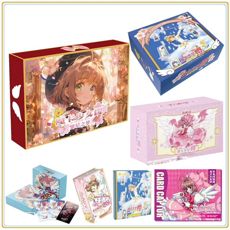 

Original Captor Sakura Cards Transparent Card Chapter Rare Collection Cards Cosplay Deluxe Edition Anime Gifts Toys For Children