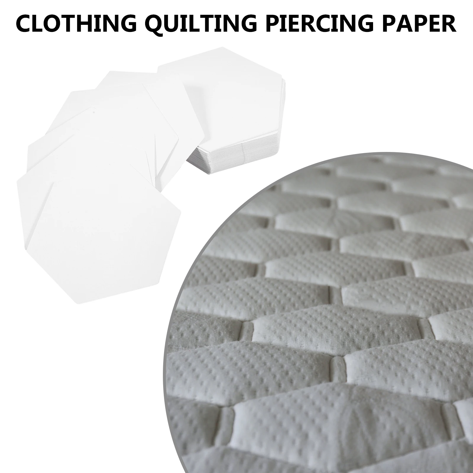 

300pcs Patchwork Template Quilting Paper Templates Sewing Craft Supplies Hexagon Patterns Piercing Paper Practical Gifts