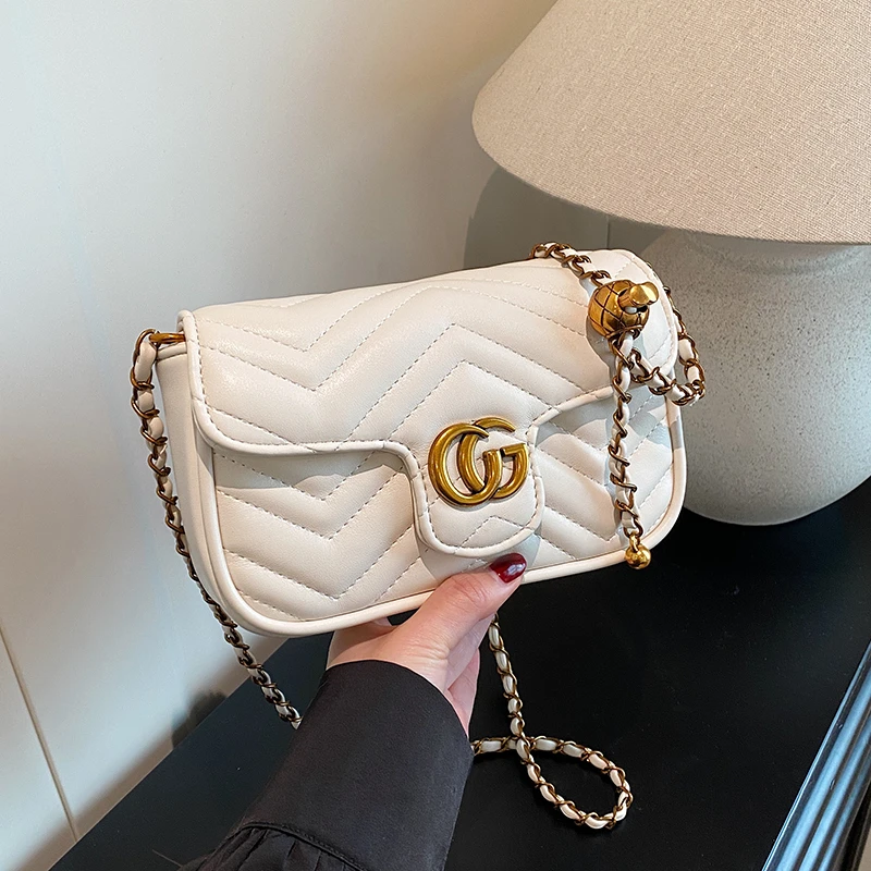 

High End Bespoke Couture Vintage Women Crossbody Bag Luxury Leather Handbag Classic Shoulder