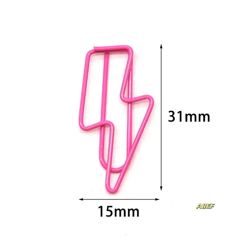 100 шт. скрепки в форме молнии — набор металлических скрепок для офиса, организации школьных файлов, рабочего стола, декора для вечеринки