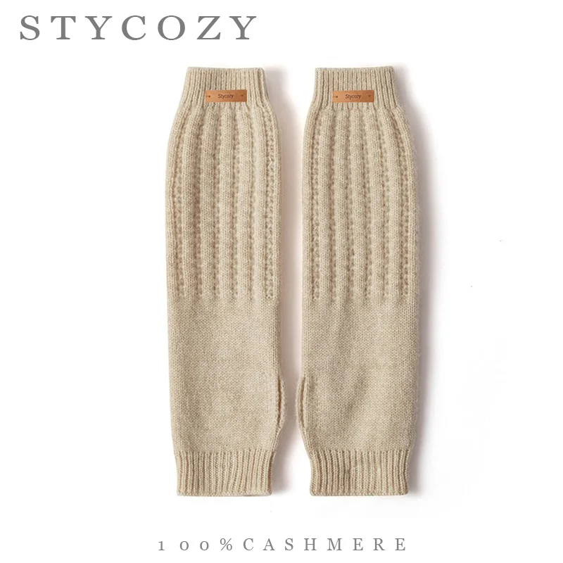 scaldabraccia-in-maglia-a-coste-100-cashmere-guanti-senza-dita-con-foro-per-il-pollice-lunghezza-fino-al-gomito-morbidi-e-confortevoli-polsini-accessorio-invernale