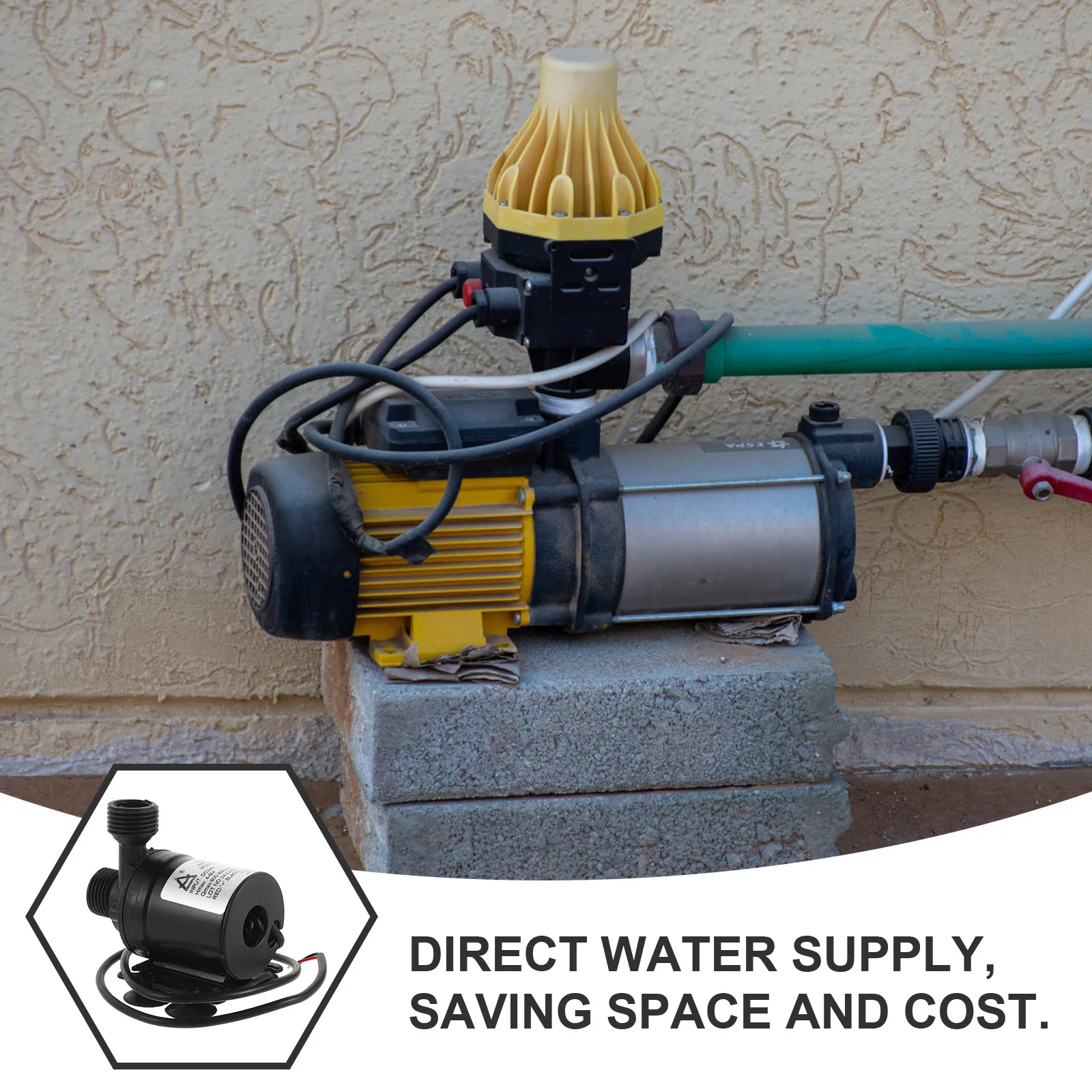 

Высокоэффективный насос-бустер: компактный дизайн для легкой установки и экономии места, для циркуляции воды в гидропонных системах и аквариумах