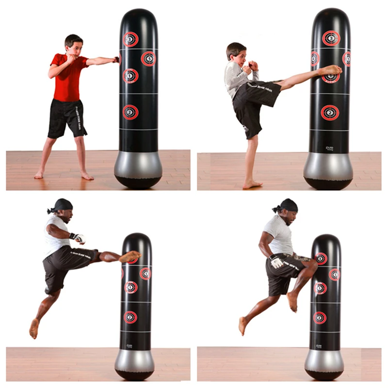 Free Shipping 160cm inflatable tumbler boxing column for adults sports Fitness Thicken soft punching bag Sandbags factory jouer