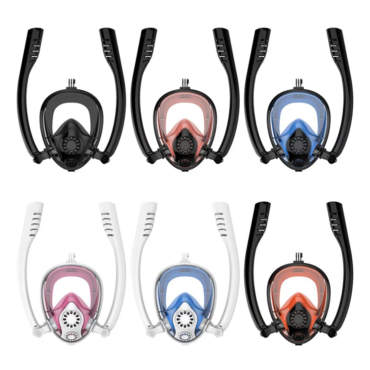 The popular low capacity silicone diving mask is suitable for free diving