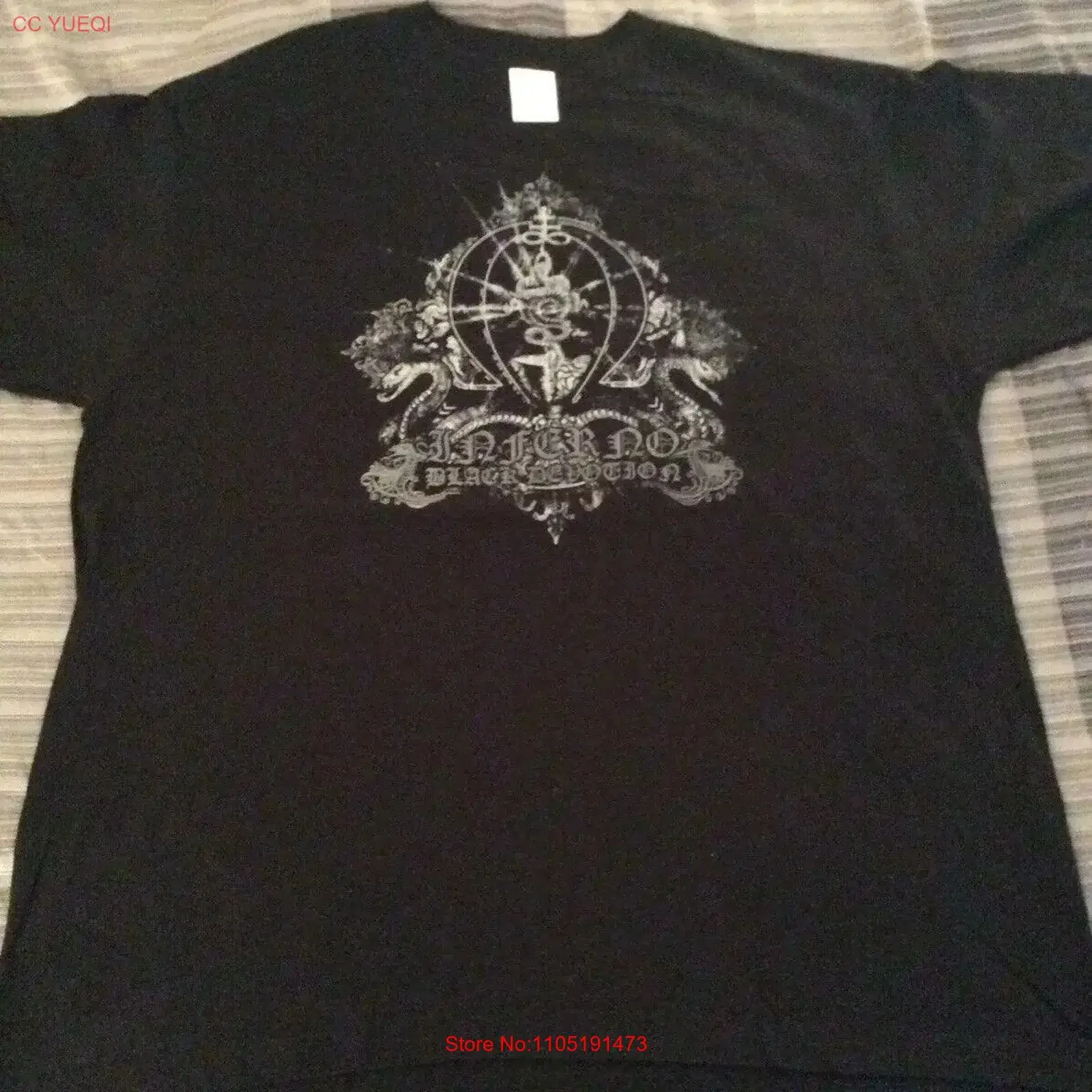 

INFERNO Black Devotion T Shirt XL Azarath The Chasm Inquisition Urgehal Urfaust vintage Washed streetwear graphic Unisex