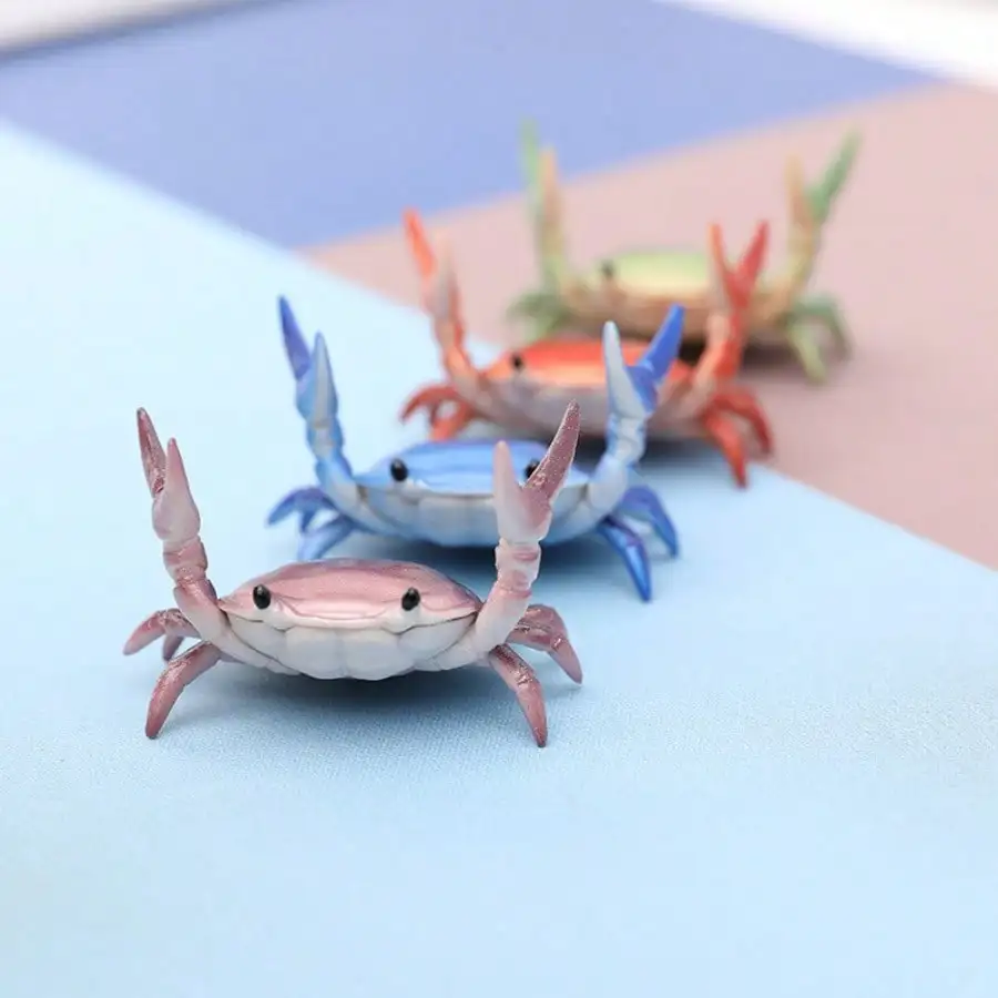 1pc Cute Crab Pen Holder, Creative Weightlifting Crab Pen Stand, Novelty Desk Organizer For Pens, Brushes & Stationery, Unique Desk Decor For Office, Home & School