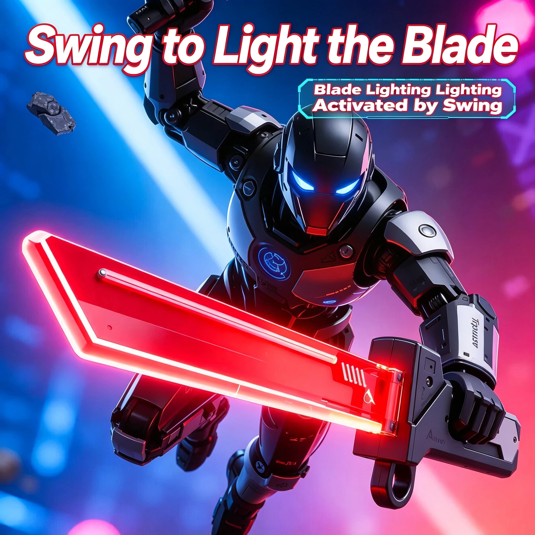 Luminous toys, children's lightsaber games, adult double-edged boys, children's interactive role-playing
