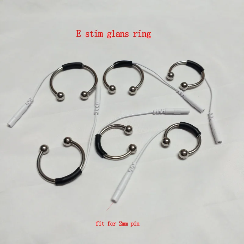 E Stim Electro Shock Glans Ring Electrosex Monopolar Loop DIY Accessories Sex Toys