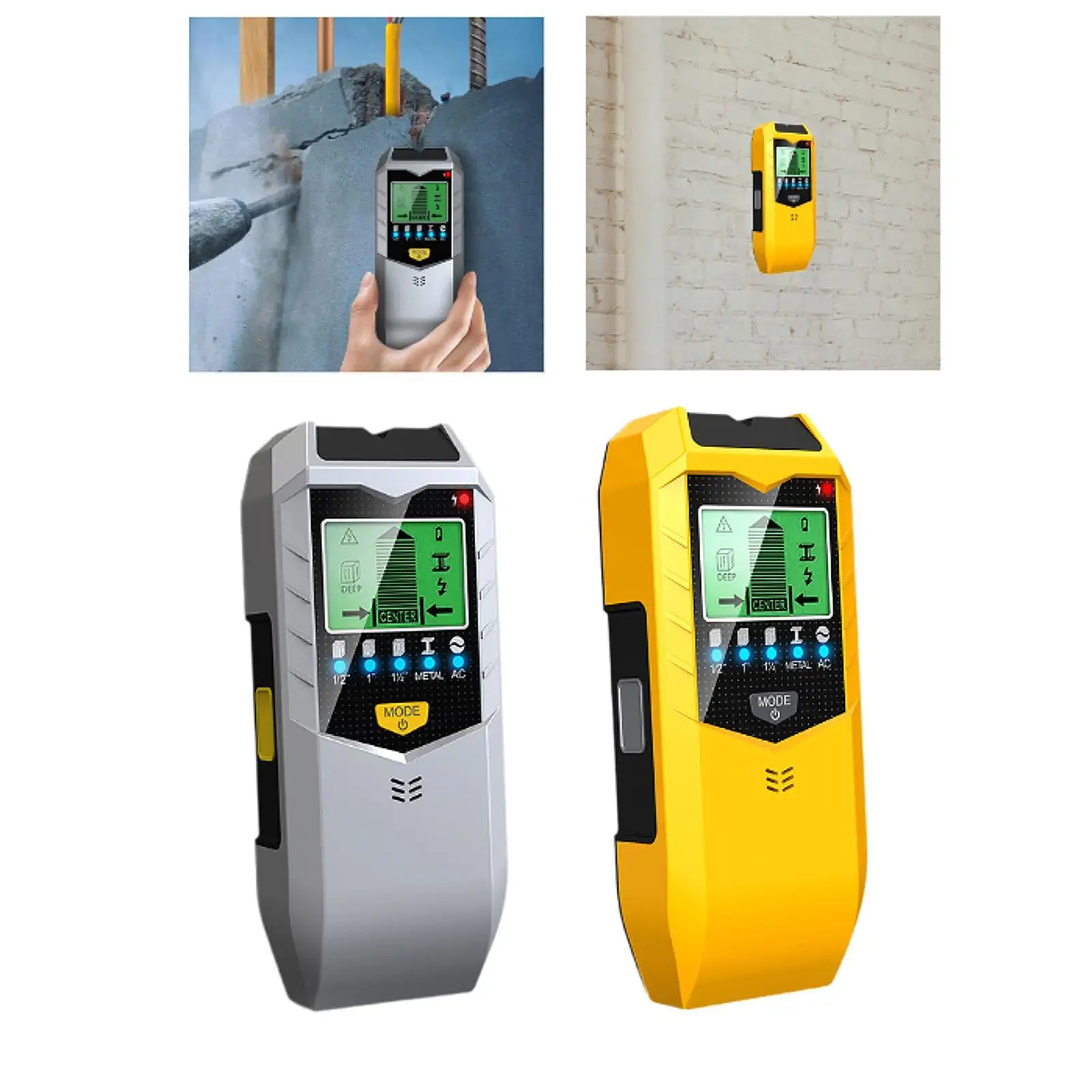 

Настенные детекторы шпилек 5 в 1, фурнитура для измерения глубины, портативные, стоповые фурнитуры, электронные сканеры для проволоки, дерева, высокая производительность