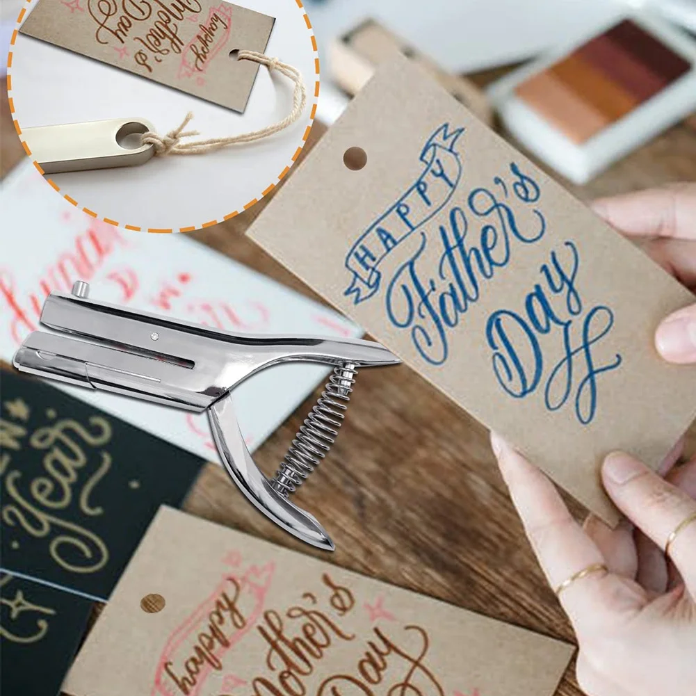 

Новое поступление дыроколов 1/8 дюйма, сверхмощный дырокол, портативный портативный длинный дырокол для бумажных карт, глубина 2 дюйма (3 мм)