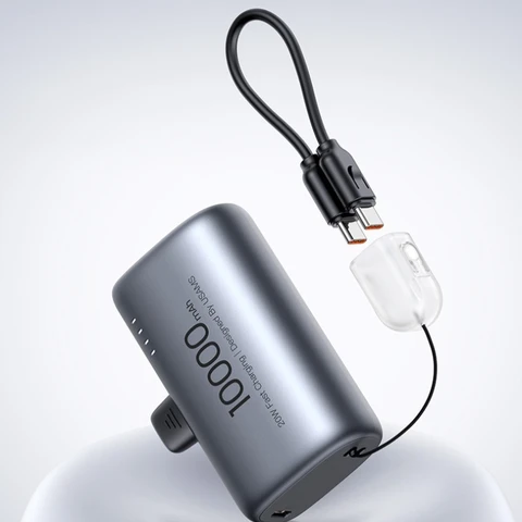 Внешний аккумулятор USAMS Power Bank 10000 мАч с быстрой зарядкой USB-C, мощный портативный повербанк для ноутбуков, Xiaomi 13, iPhone 14