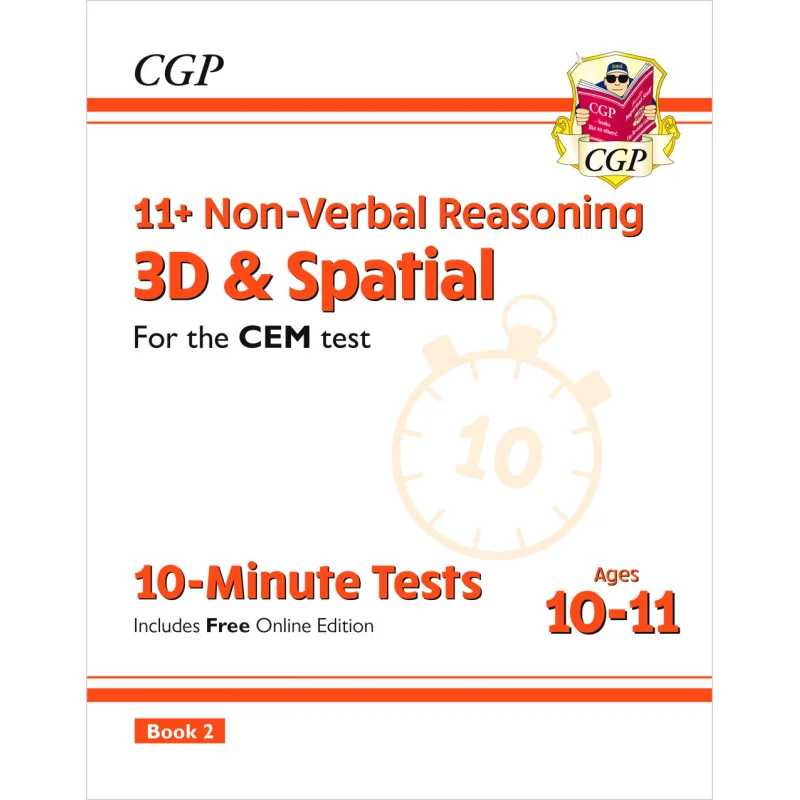 

11 CEM 10-минутных испытаний безVerbal Разуривание 3D-пространство в возрасте 1011 Книга 2 с онлайн-книгами Ed CGP 9781789081978