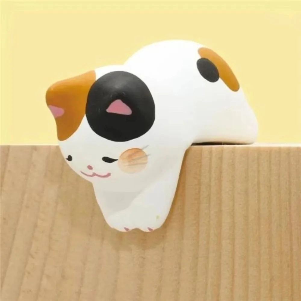 

3pcs /set Handmad Lucky Cat Resin Figurine Statue Crafts Kitten Car Ornaments Collectible Cartoon Pet Cat Landscape Decoration