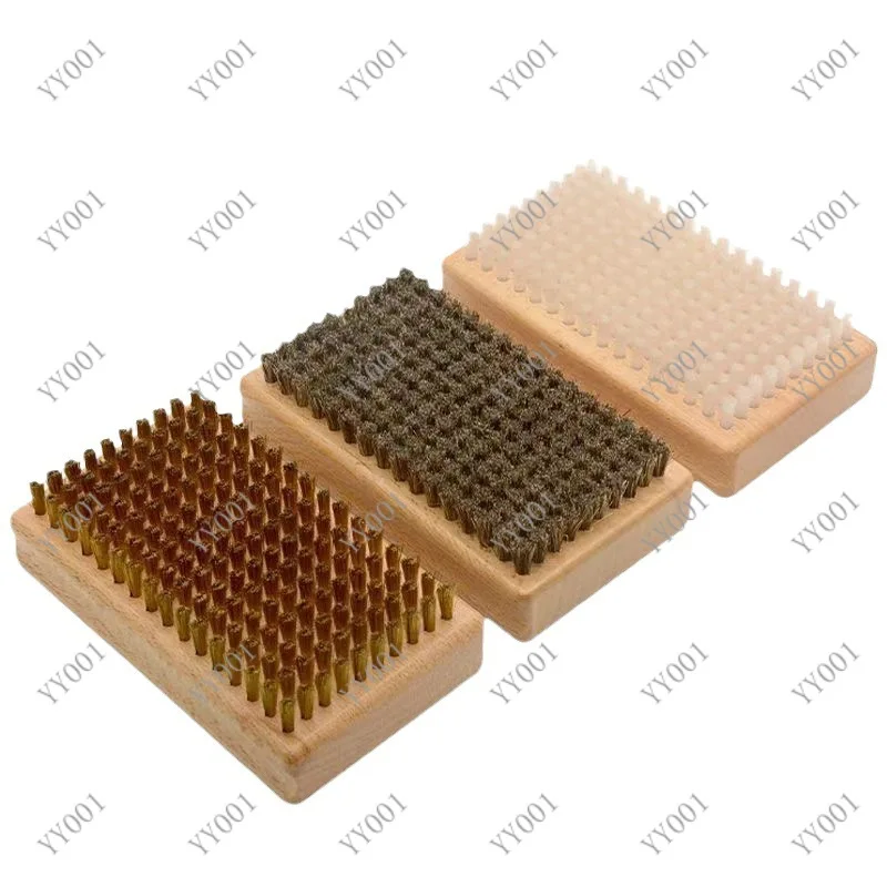 Single Double Ski Board Maintenance Brush Wax Polishing Copper Wire Nylon Horsehair Brush