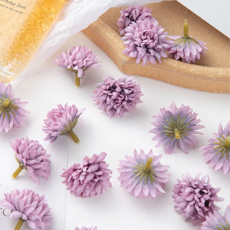 50PC Künstliche Blumen Sammelalbum Diy Geschenk Pralinenschachtel Hochzeit Garten Rosenbogen Weihnachtsdekorationen für Zuhause Gefälschte Seide Nelke – Detail 5
