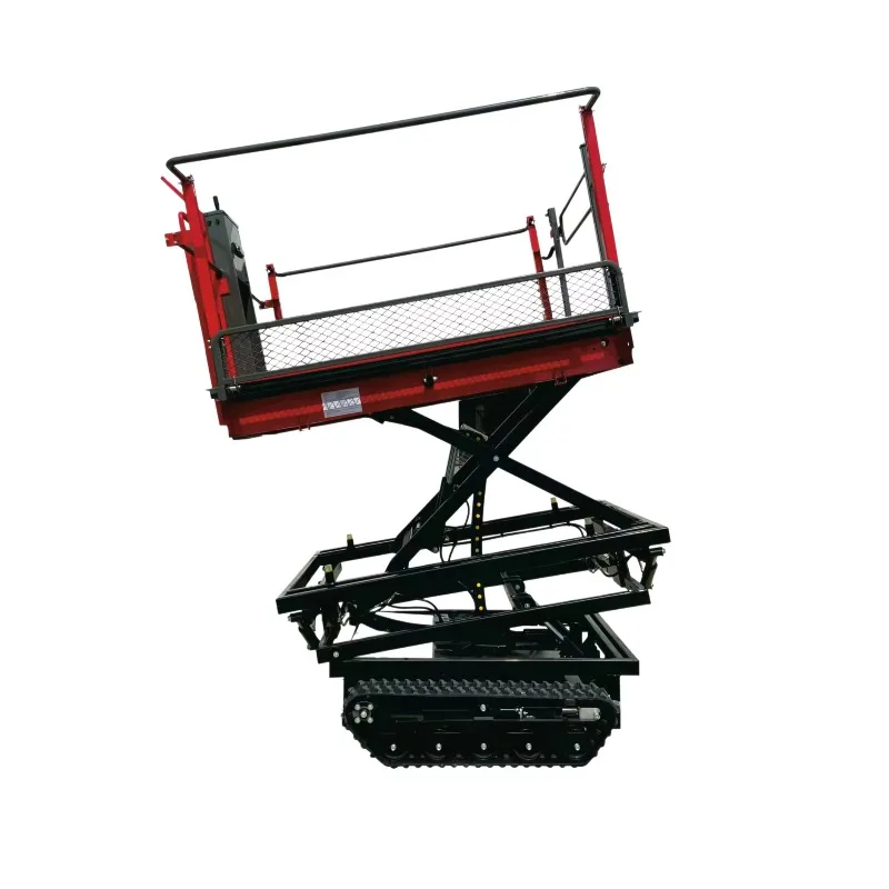 Compact Orchard Aerial Platform | Telescopic Fruit Picking Lift | Farm Work Elevating Machine
