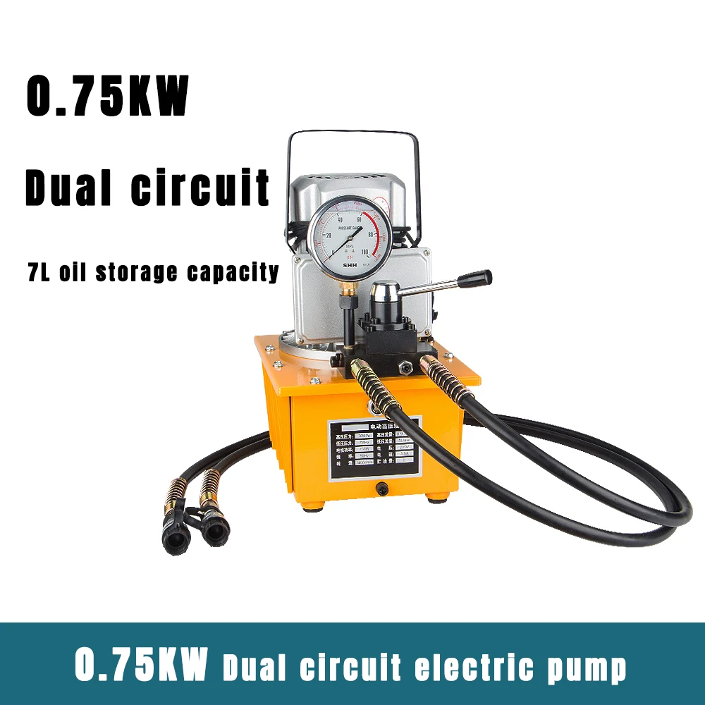 مضخة كهربائية بدائرة مزدوجة 750 وات، مضخة كهربائية تعمل بالطاقة، مضخة هيدروليكية 220 فولت، أدوات هيدروليكية للطاقة