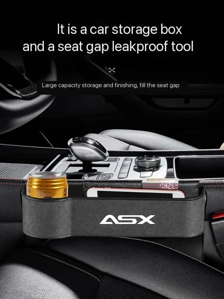 Car Seat Crevice Gaps Storage Box Seat Organizer Gap Slit Filler Holder For  ASX Car Slit Pocket Storag Box